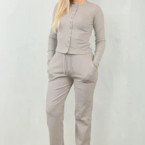 Dove Grey Button Up